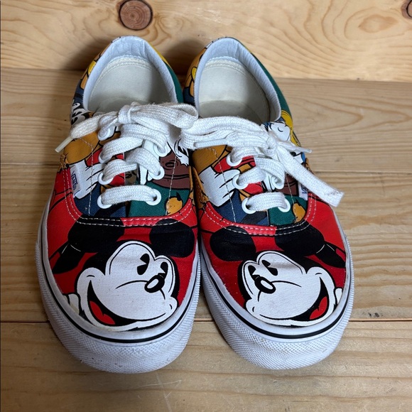 Vans Era Mickey‎ birthday Disney Red and Yellow Cartoon Sneakers - Picture 4 of 10